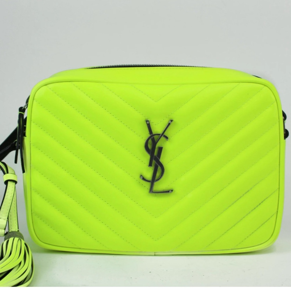 Saint Laurent LouLou Camera Bag Neon Green